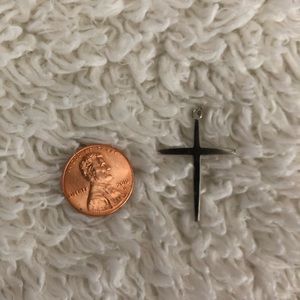 Silver cross pendant